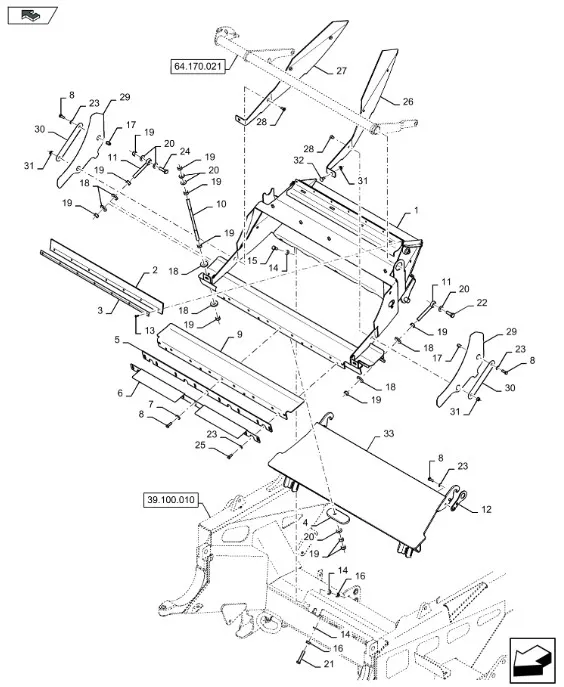 48001824 - пластина износа